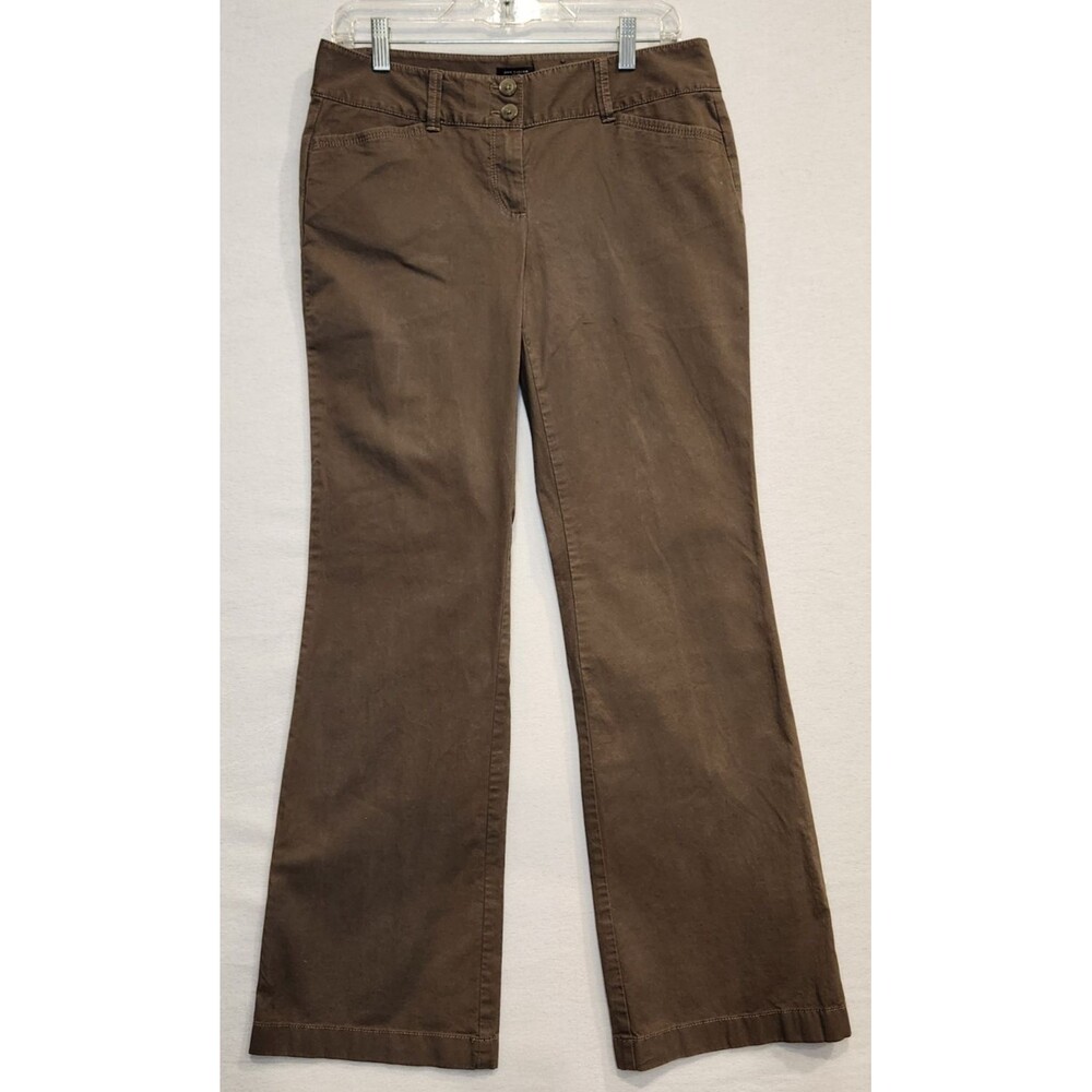 Ann Taylor Signature Olive Green Pants Ladies Size 4 Classic Y2K